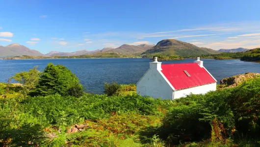 Croft overlooking Loch Shieldaig Croft overlooking Loch Shieldaig