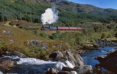 Jacobite Steam Train & Waterfall