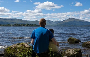 Looking over Loch Lomond